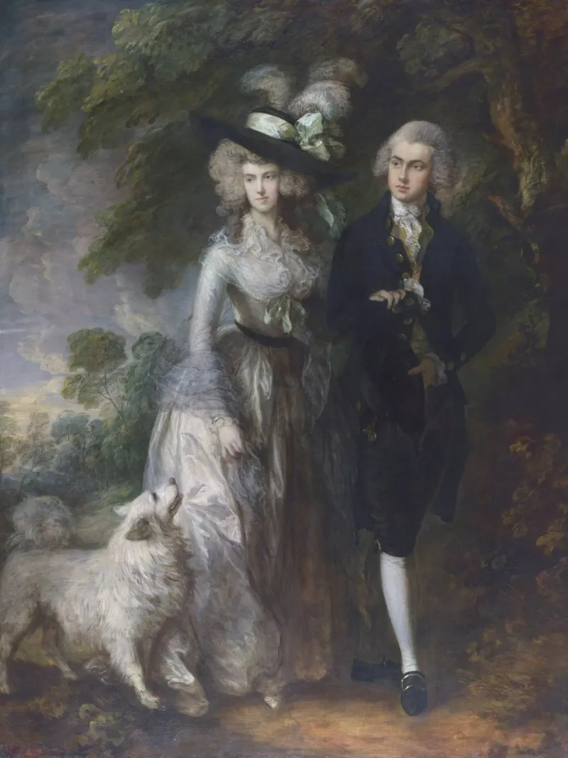 Thomas Gainsborough Signore e signora William Hallett pellicola backlit da Timeless Artworks