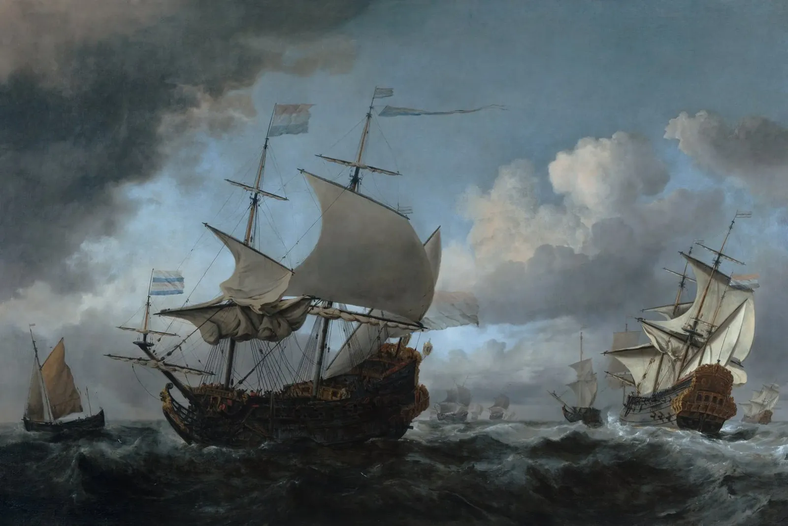 Willem van de Velde - La flotta olandese in assemblaggio pellicola backlit da Timeless Artworks