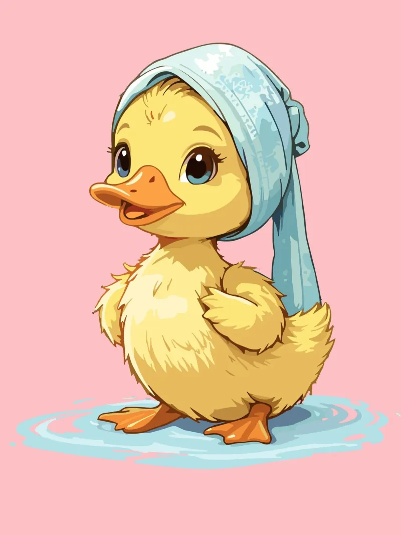Cute duckling pellicola backlit da LisaArtes