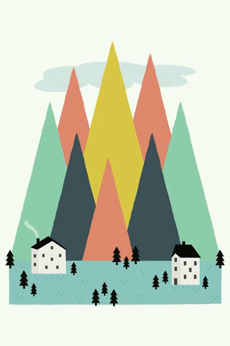 The High Mountains Poster von Karin Bijlsma