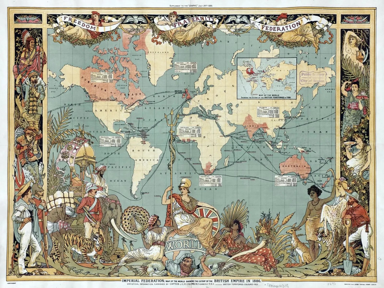 Imperial Federation Map of the World hahnemühle by Timeless Artworks