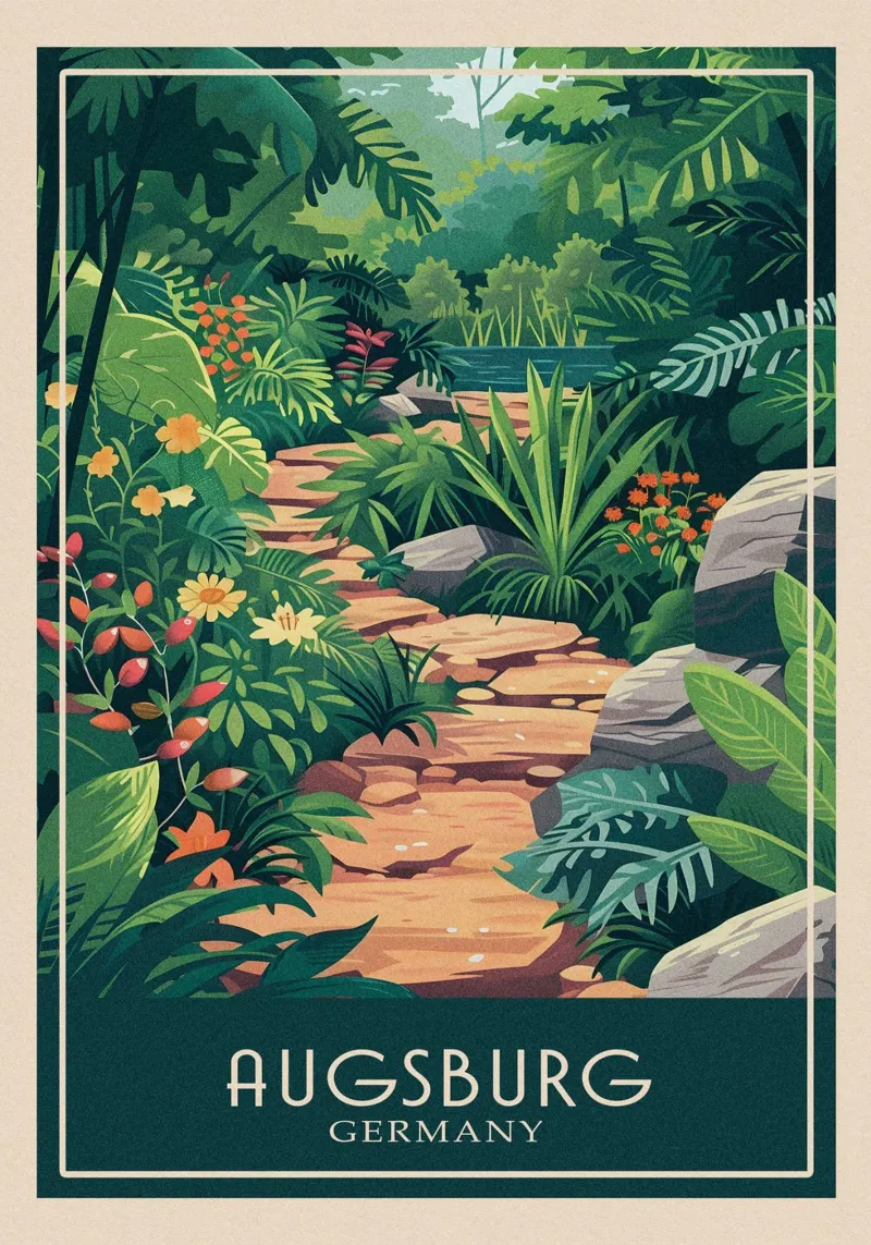 Augsburg Germany poster da Travelstudio