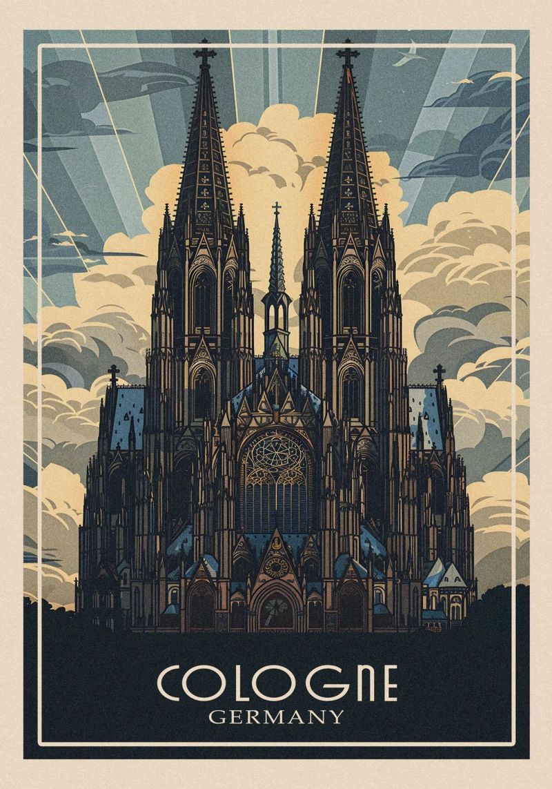 Cologne Germany Poster von Travelstudio