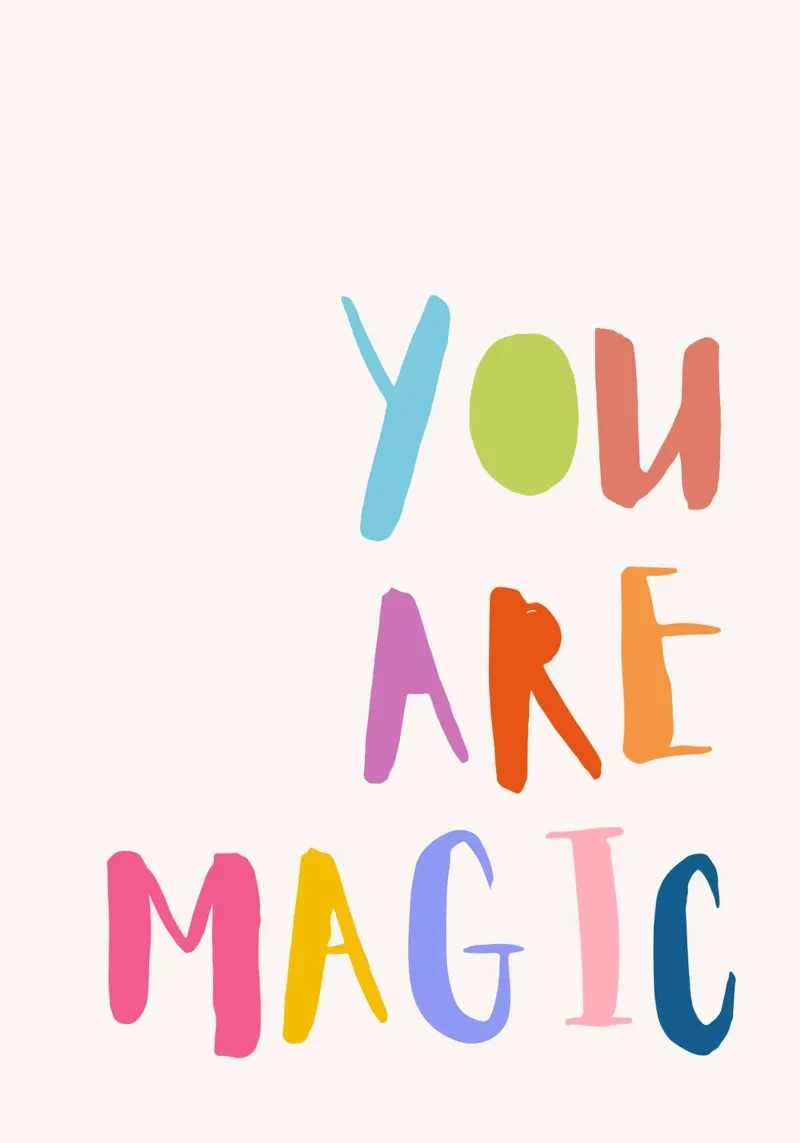 Tu sei magico carta hahnemühle da KidzStudio