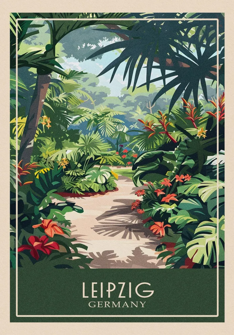 Leipzig Germany poster da Travelstudio