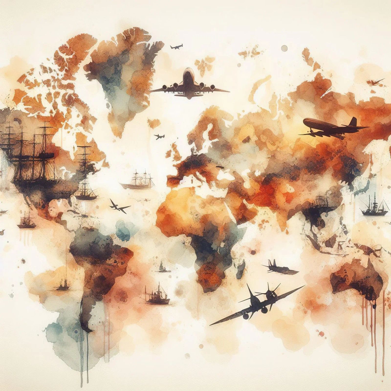 Air and Sea Odyssey poster by Chromatic Fusion Studio