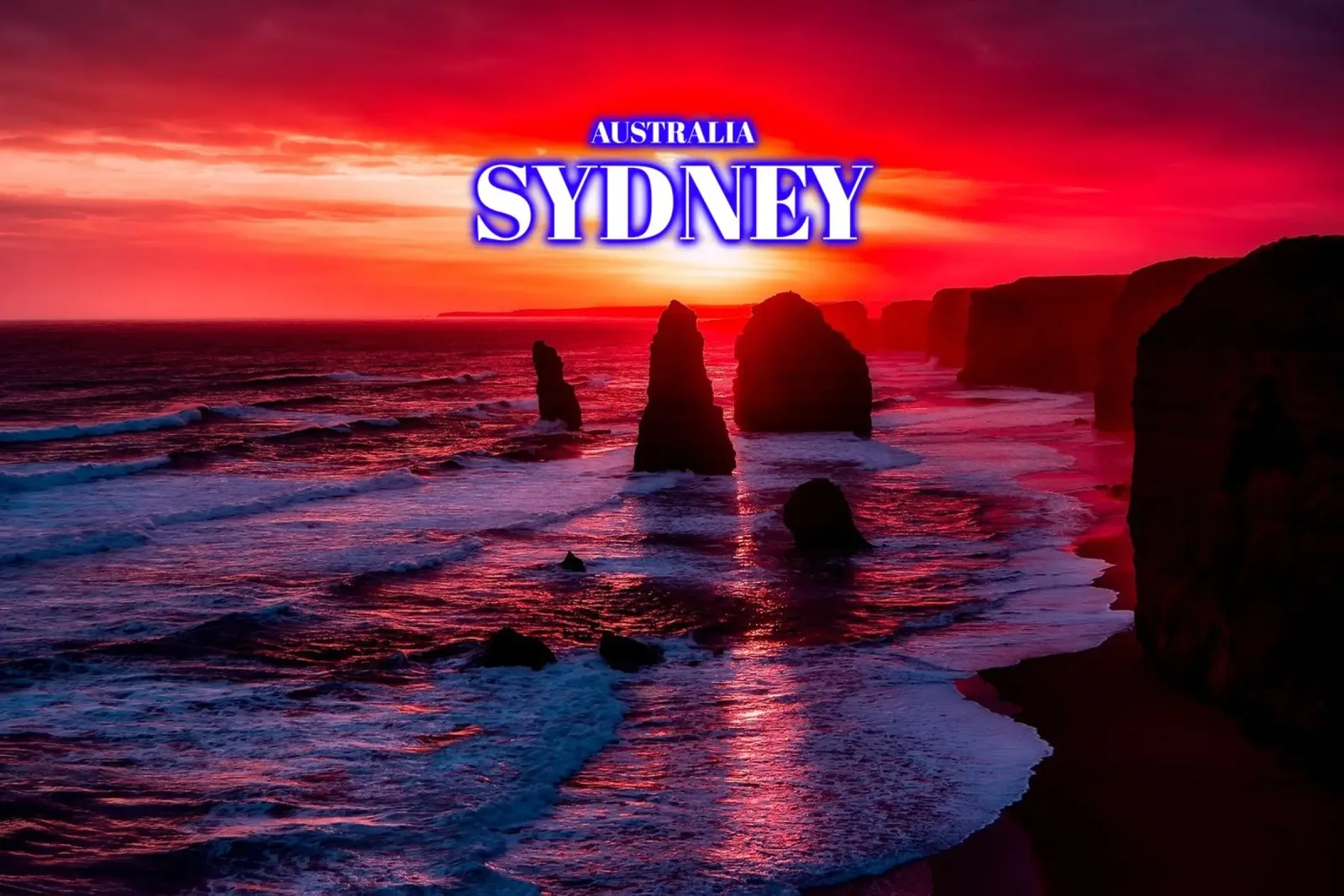 Dodici Apostoli Sydney - Australia poster con telaio in plastica da surfer28