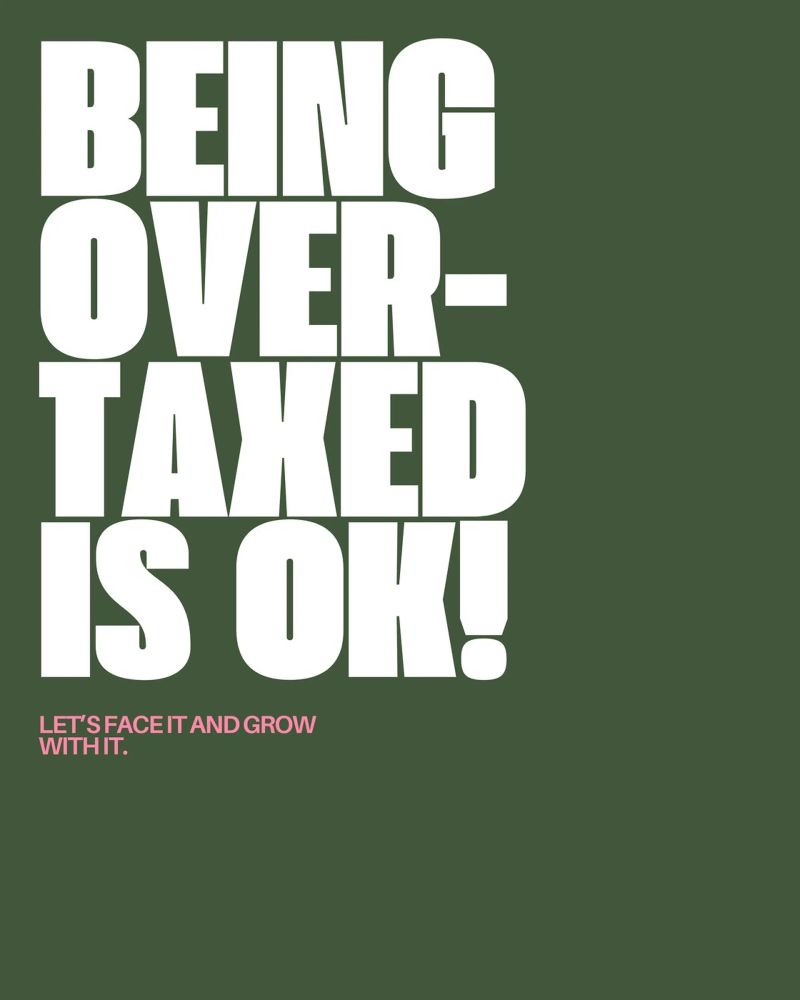 I am overtaxed poster by Ambition Wall