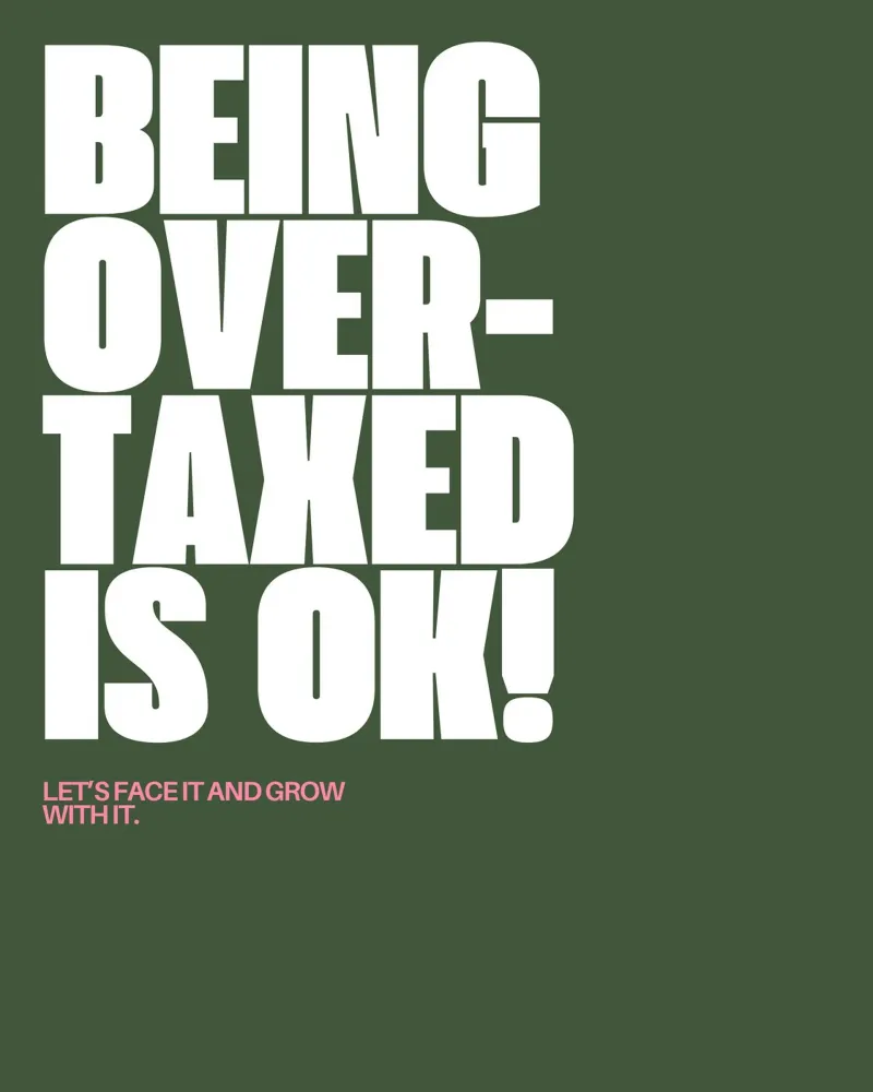 I am overtaxed lienzo de Ambition Wall