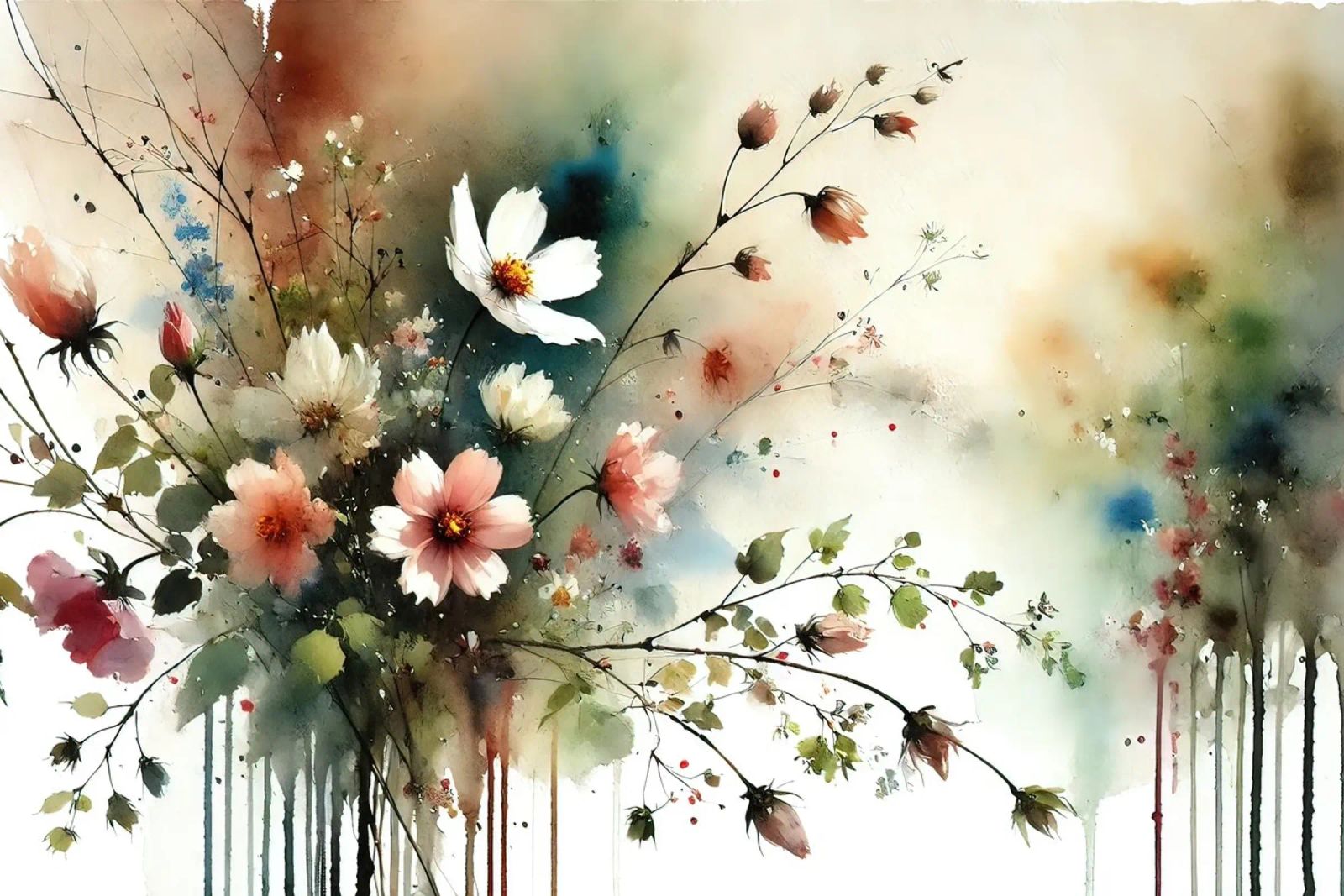Sinfonía en flor poster de Chromatic Fusion Studio