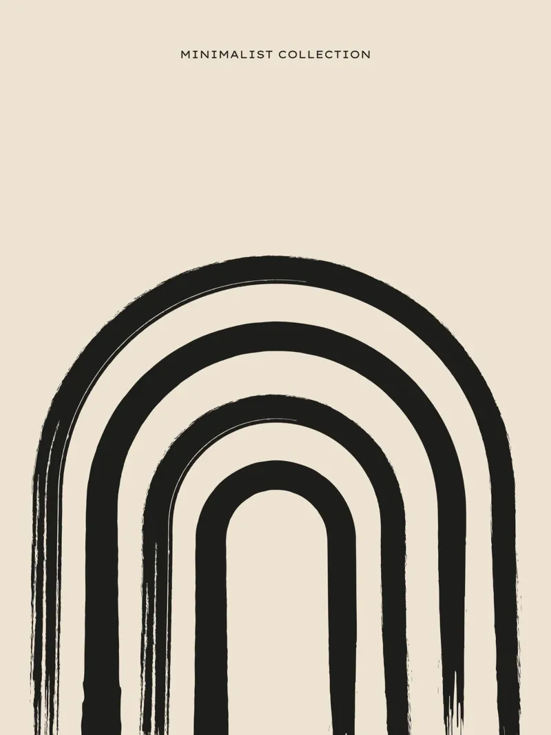 Pure Contour No 03 poster con telaio in legno da treechild