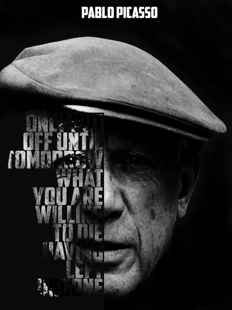 Pablo Picasso Quotes pellicola backlit da Gunawan Rb