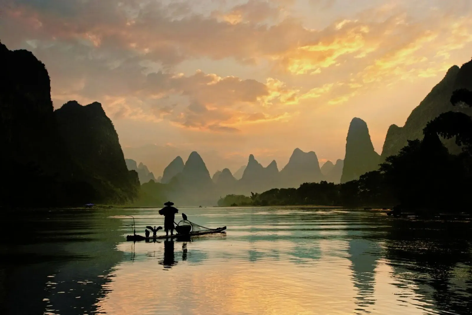 Golden Li River - Yan Zhang plexiglass da Pictufy