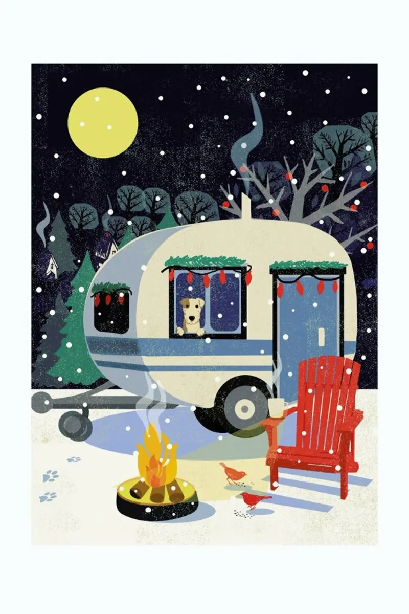 Cosy Caravan carta hahnemühle da Rocket68