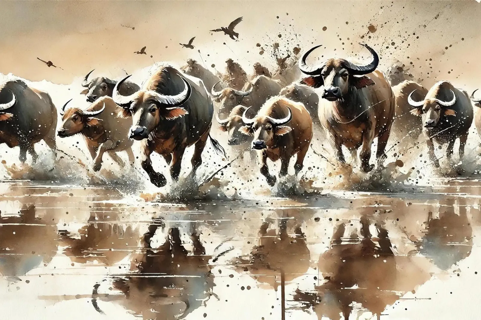 Riflessione su Buffalo Run pellicola backlit da Chromatic Fusion Studio