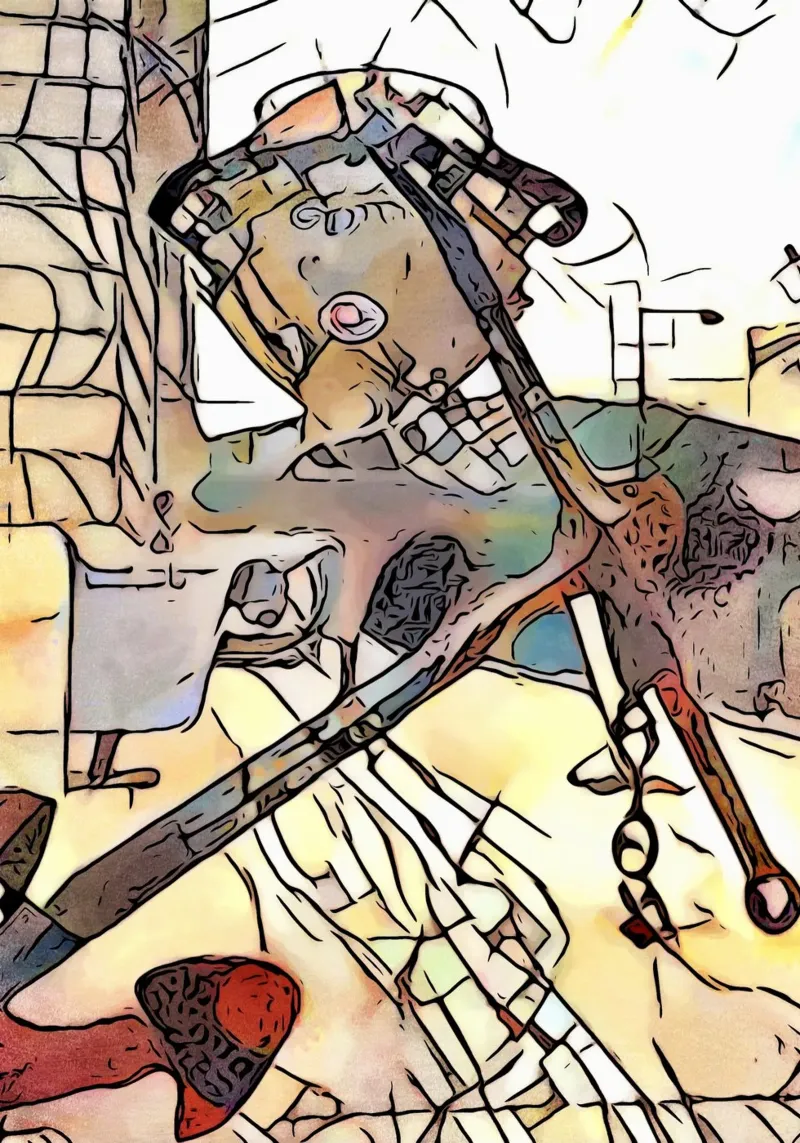 Kandinsky incontra Marsiglia, motivo 5 pellicola backlit da ZAMART