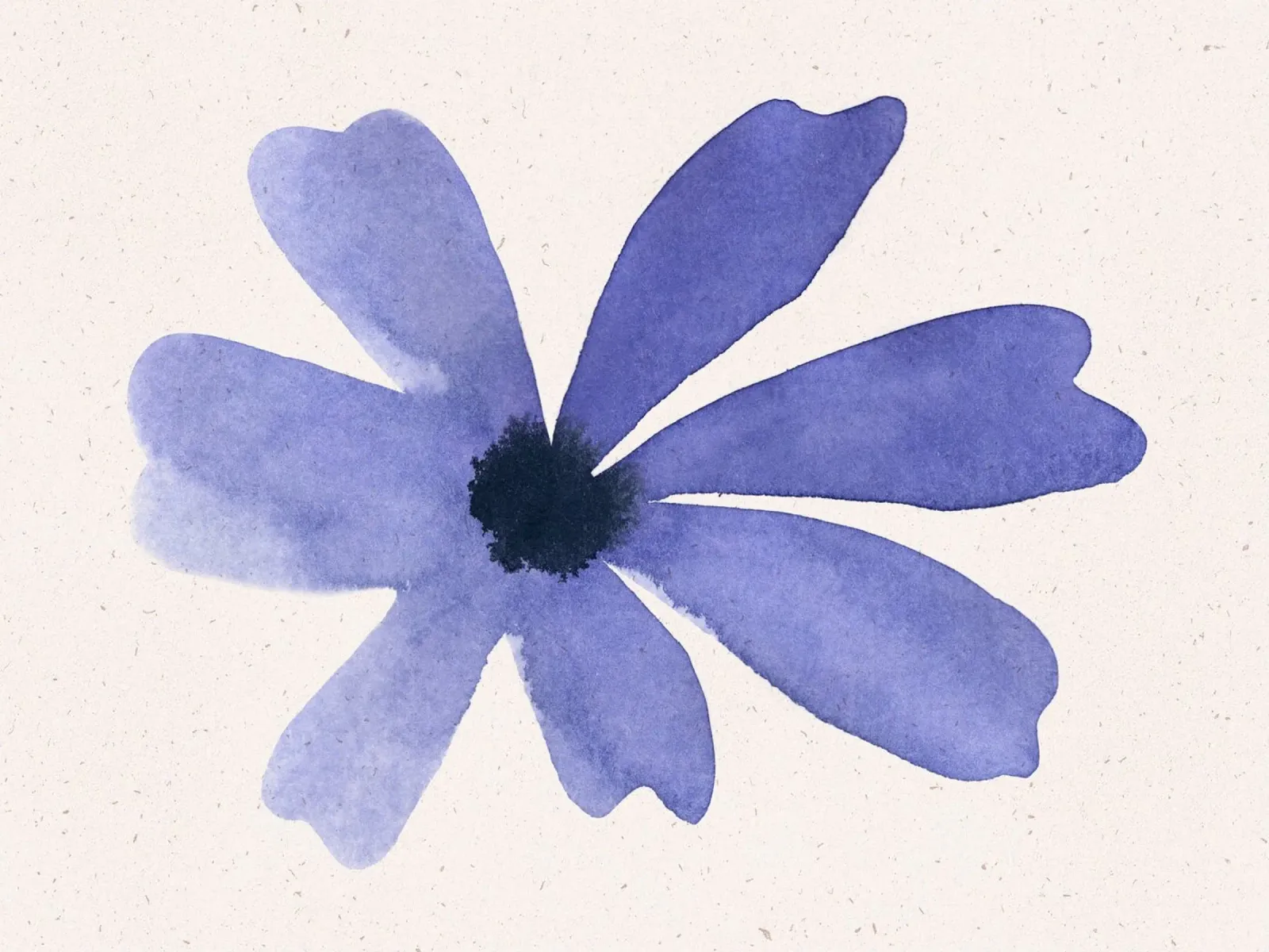 Blue Blooms 08 carta hahnemühle da Leaflover