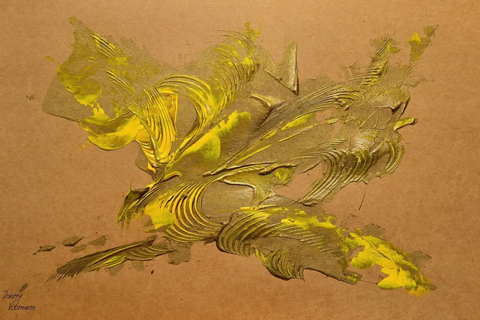NATURAL STYLE 48 pellicola backlit da Thierry Vobmann Abstract painting