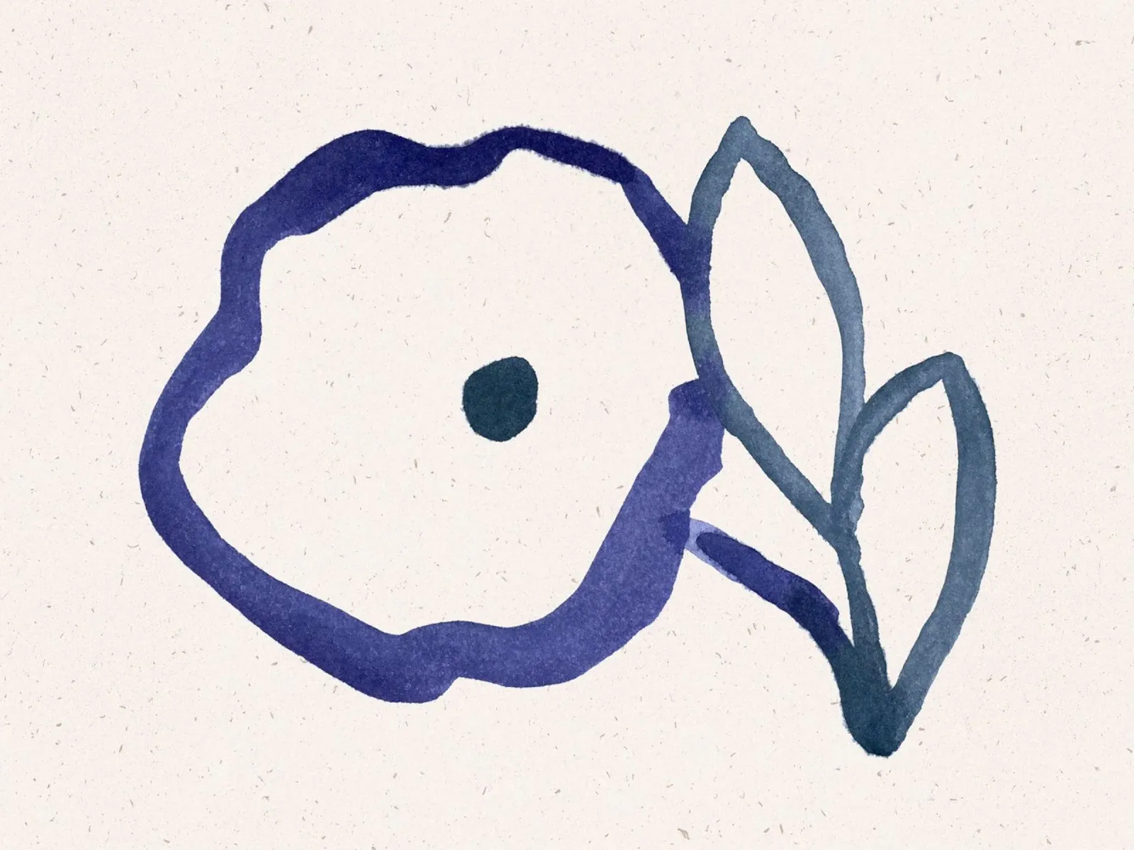 Blue Blooms 12 poster by Leaflover