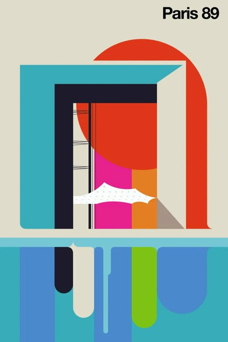 Paris 89 poster by Bo Lundberg