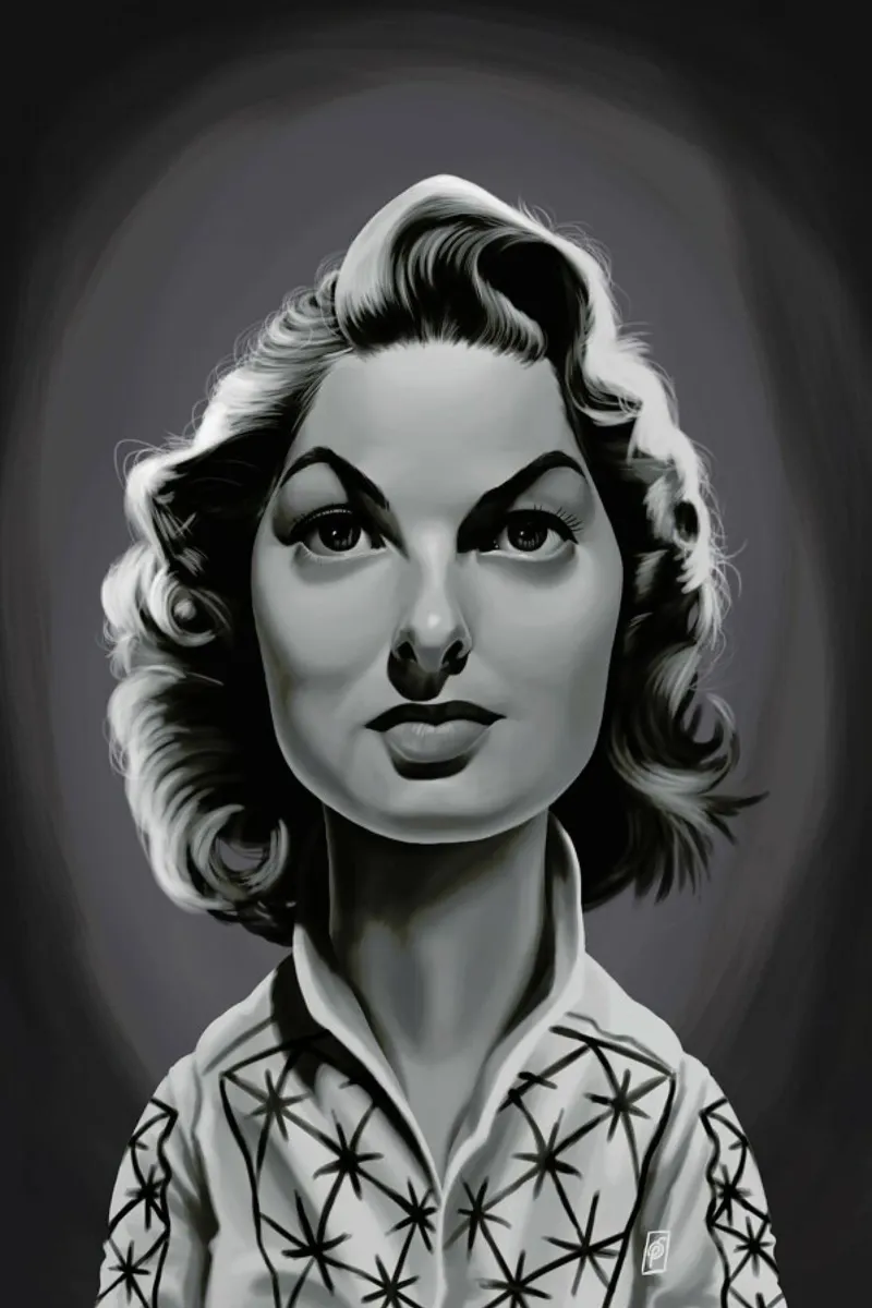 Ingrid Bergman pellicola backlit da Rob Art | Illustration