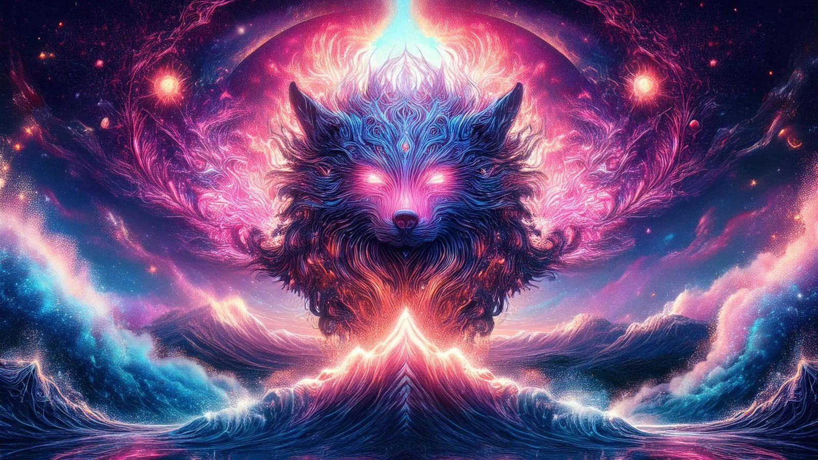 Zauberwolf Poster von kimmindmuse