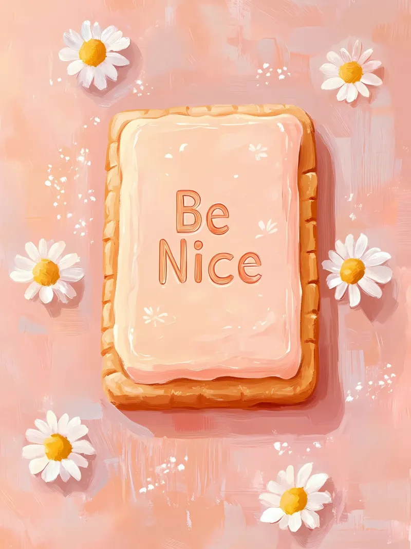 Be Nice biscuit pellicola backlit da IamHomeStudio