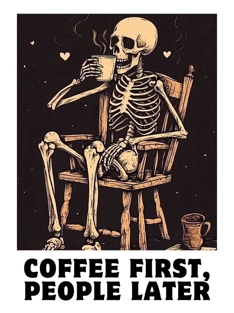 Coffee First, People Later pellicola backlit da IamHomeStudio
