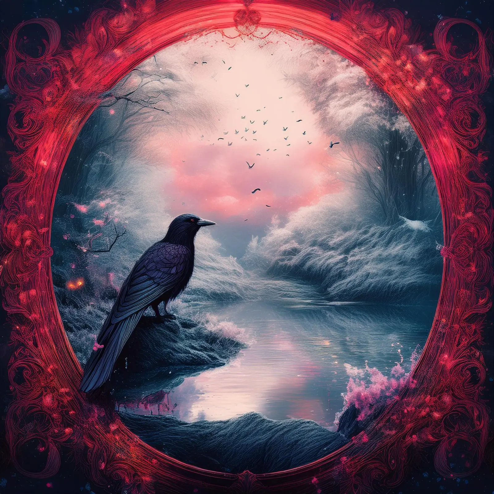 corbeau film rétro-éclairé de kimmindmuse