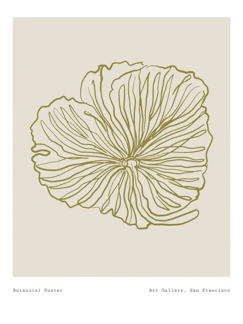 Harmonic Lines No 11 poster con telaio in legno da treechild