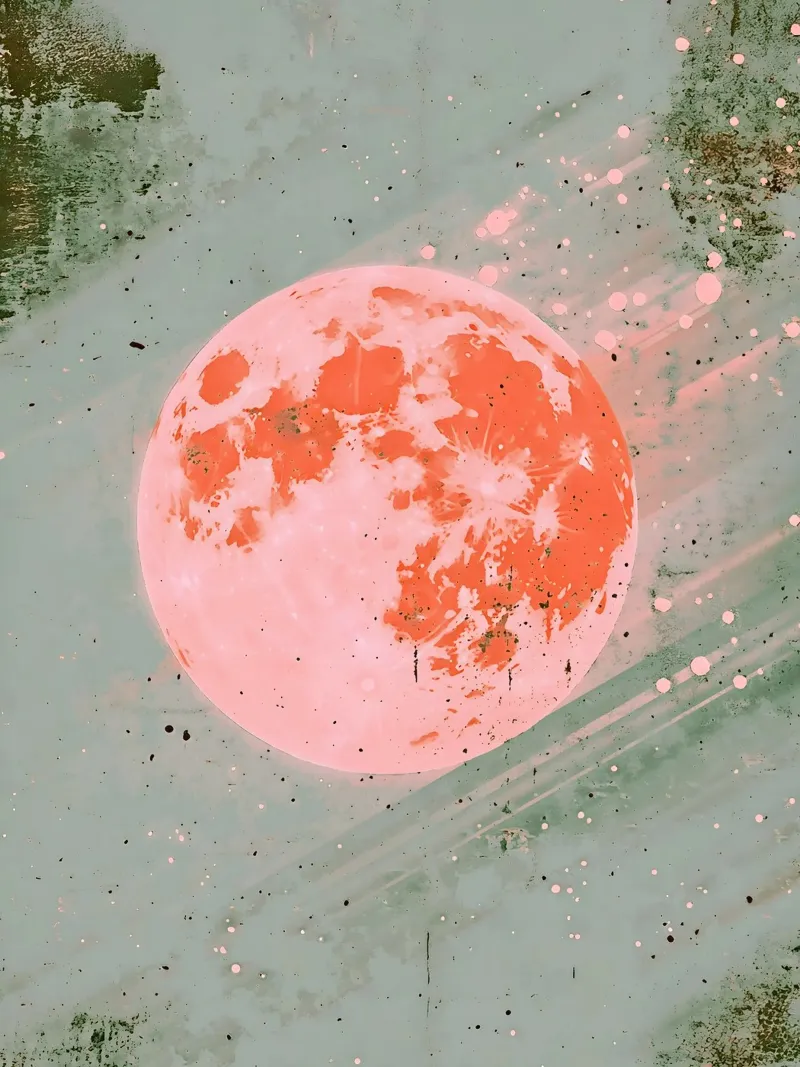 Spring Moon canvas by cafelab