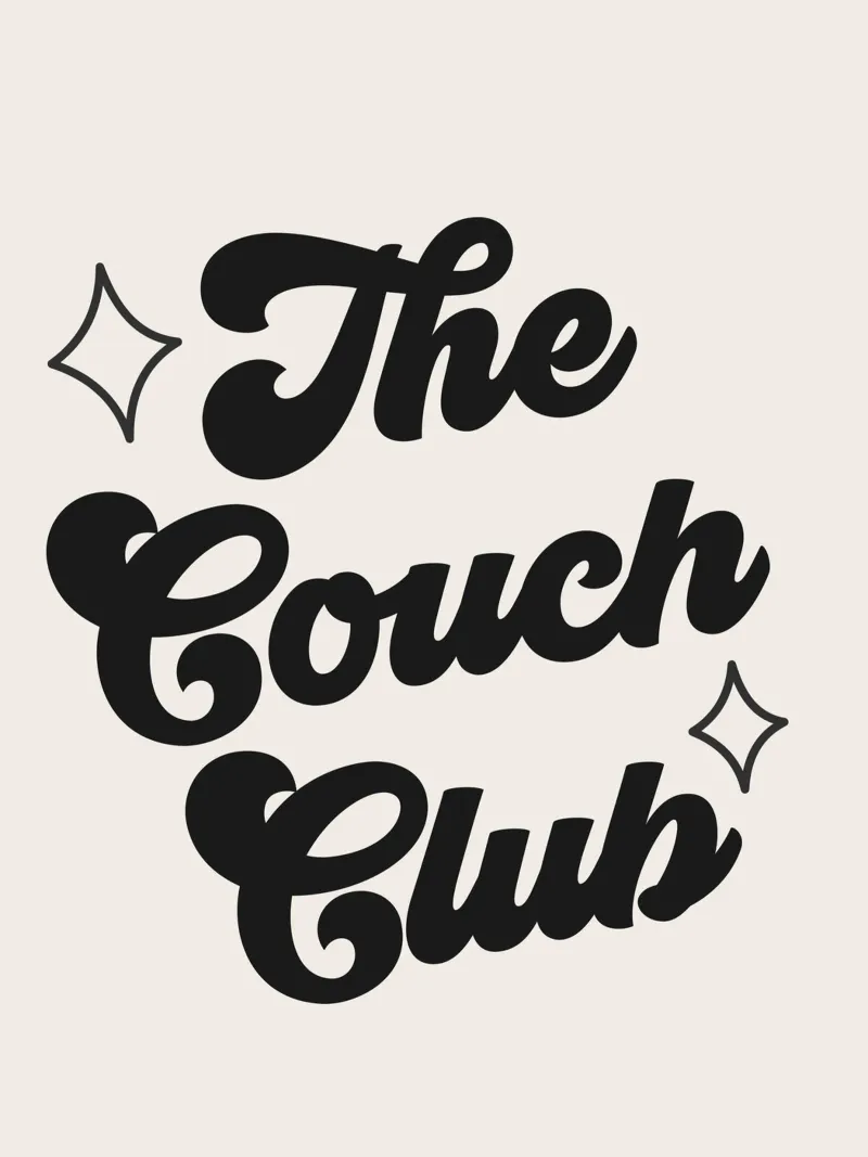 Der Couch-Club Zitat Leinwand mit Schattenfugenrahmen von Paigaam Studio