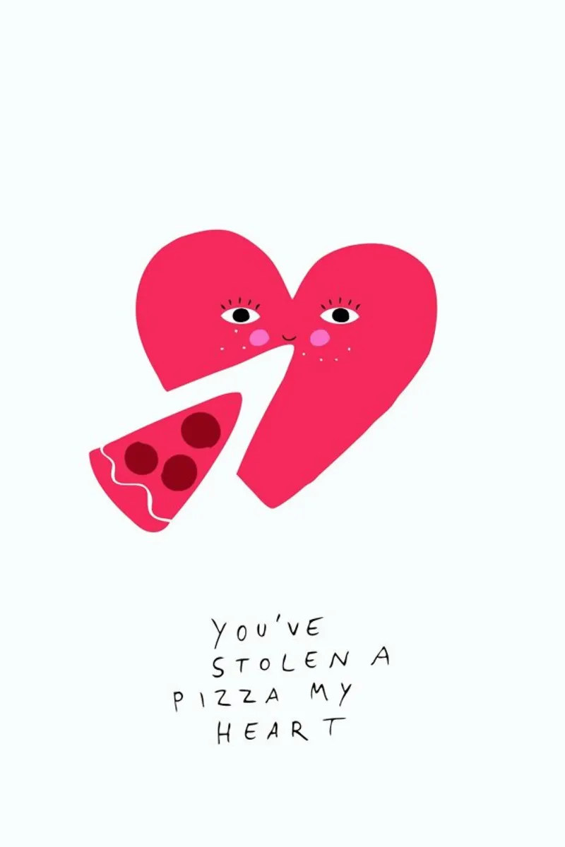 A Pizza My Heart hahnemühle van typealive