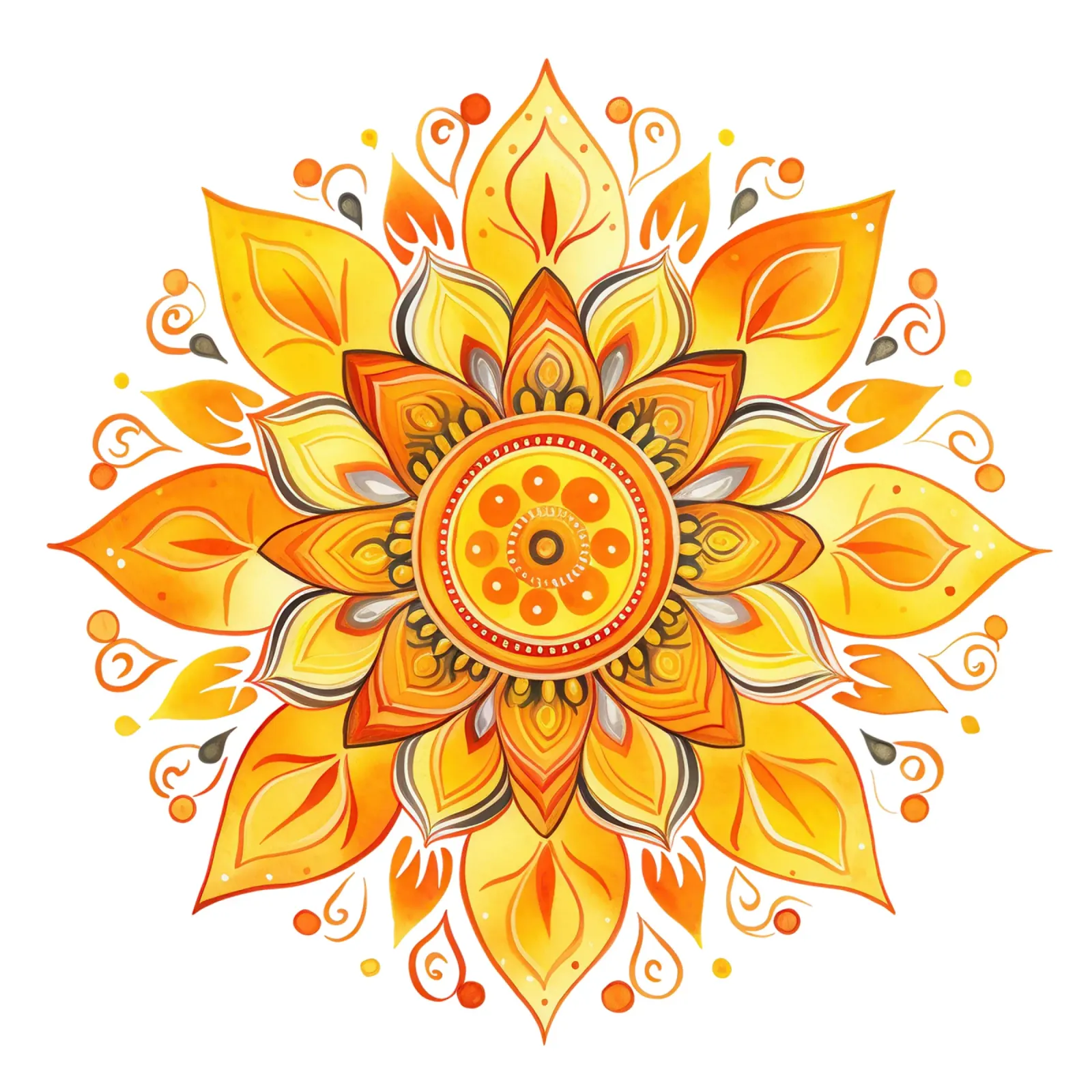 Mandala del sole pellicola backlit da Spiritual Touch