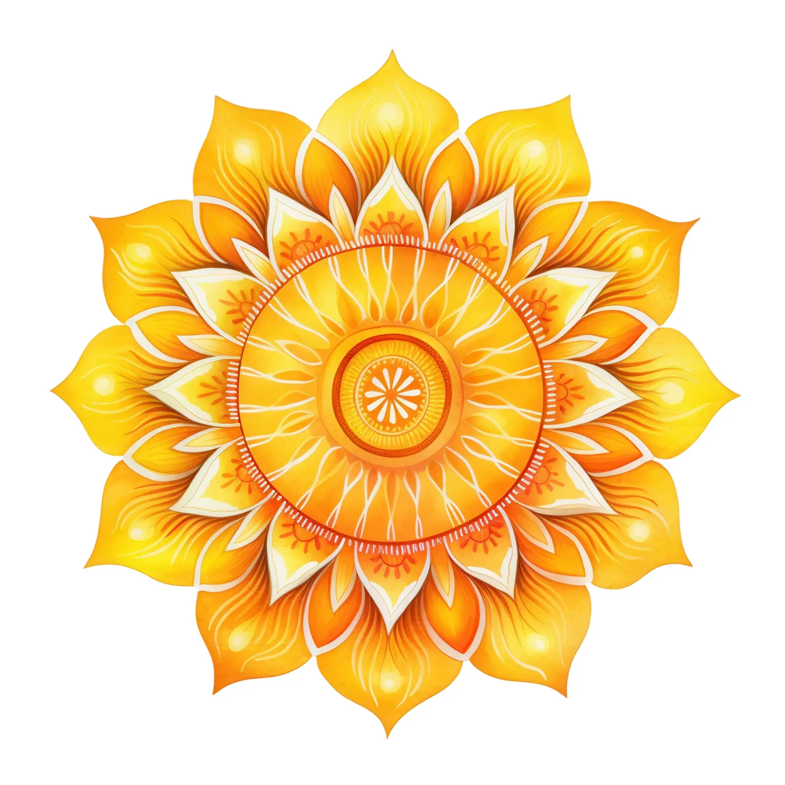 Mandala del sole poster da Spiritual Touch
