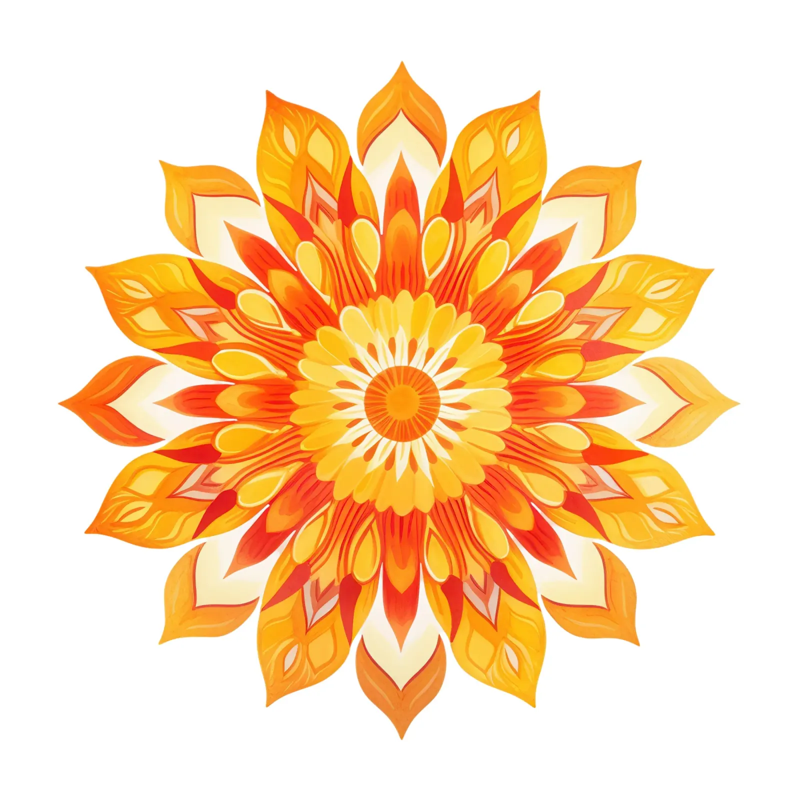 Mandala del sole tela con Cornice a cassetta da Spiritual Touch