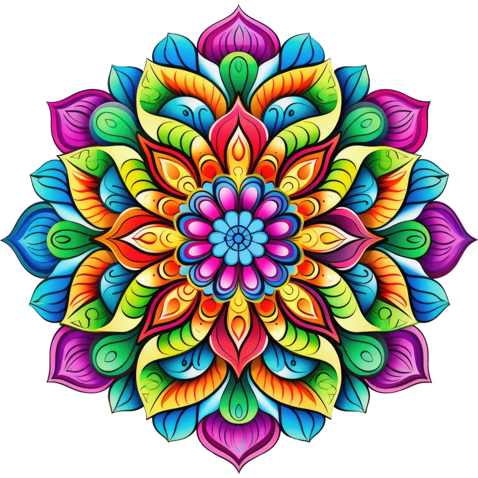 Mandala Vibrance pellicola backlit da Spiritual Touch