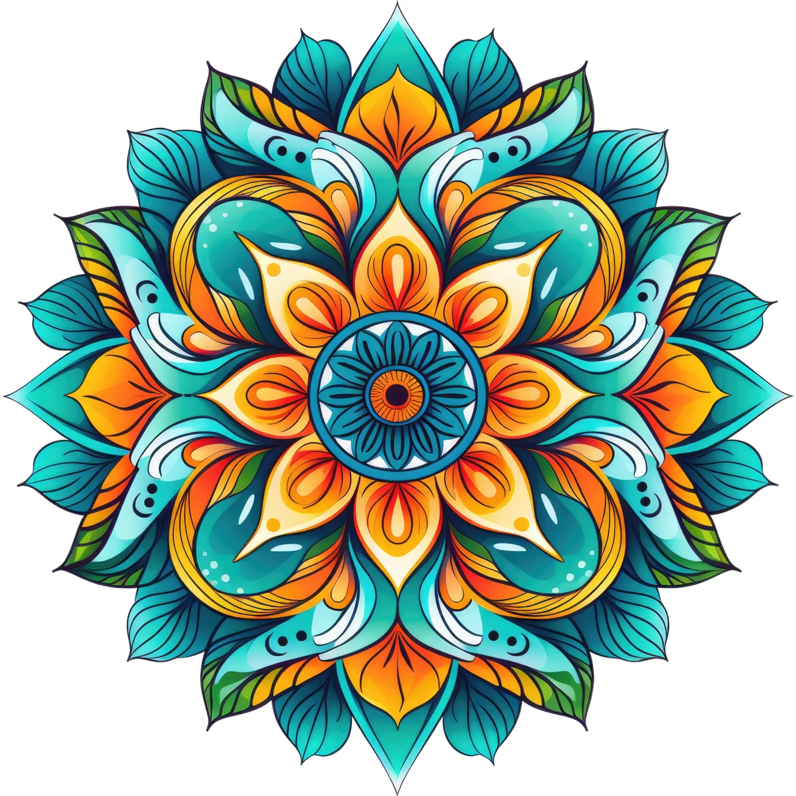 Mandala Vibrance pellicola backlit da Spiritual Touch