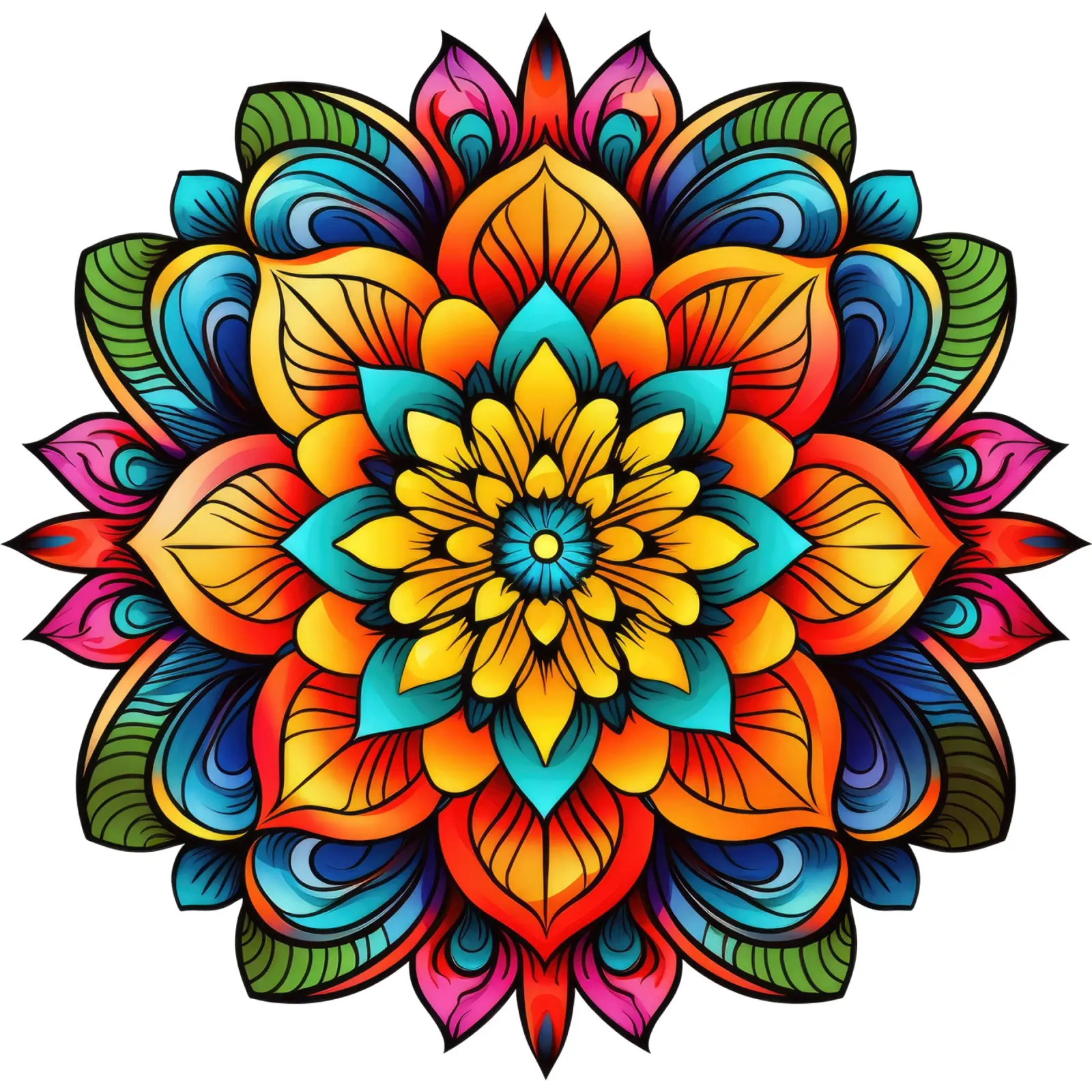Mandala Vibrance pellicola backlit da Spiritual Touch