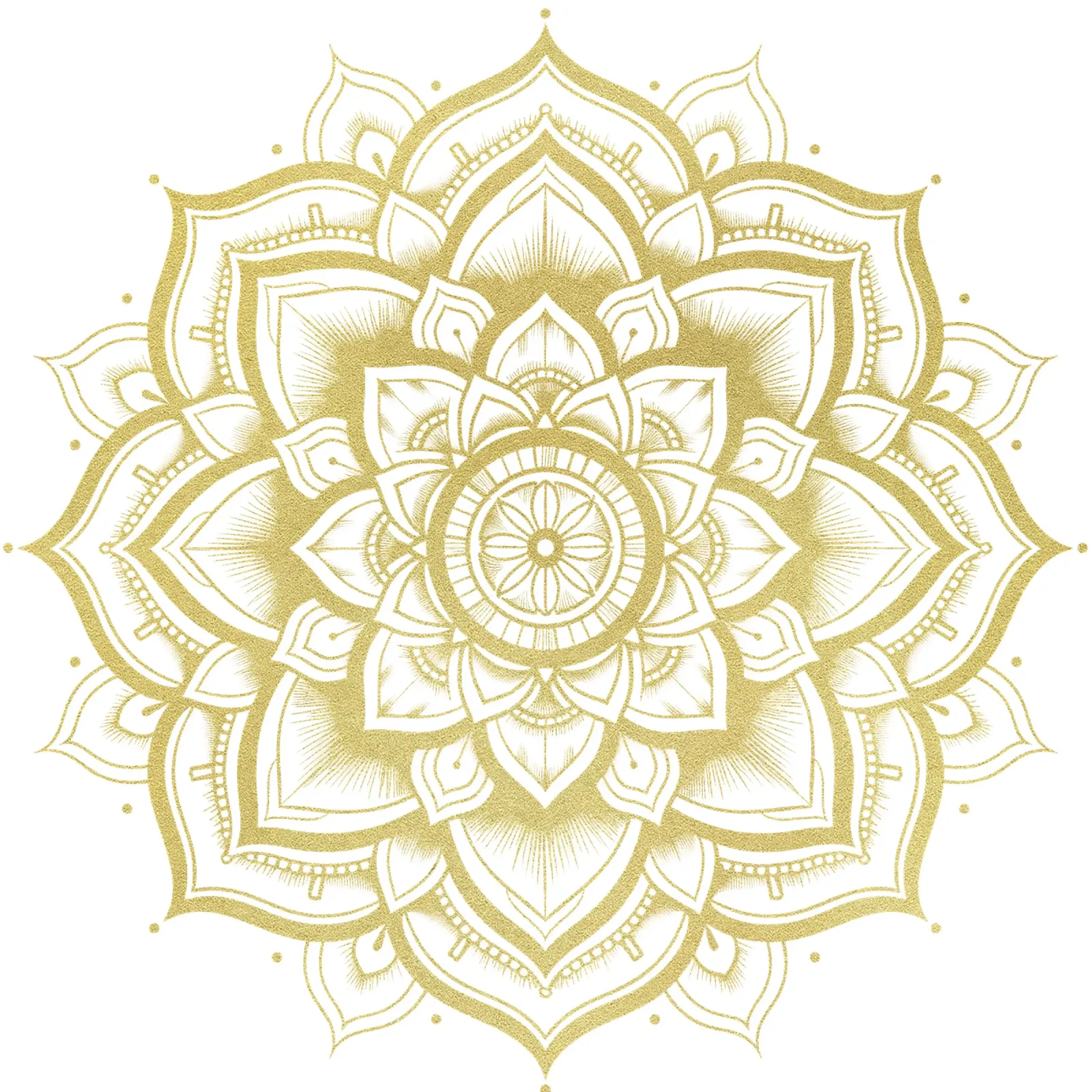 Mandala d'oro pellicola backlit da Spiritual Touch