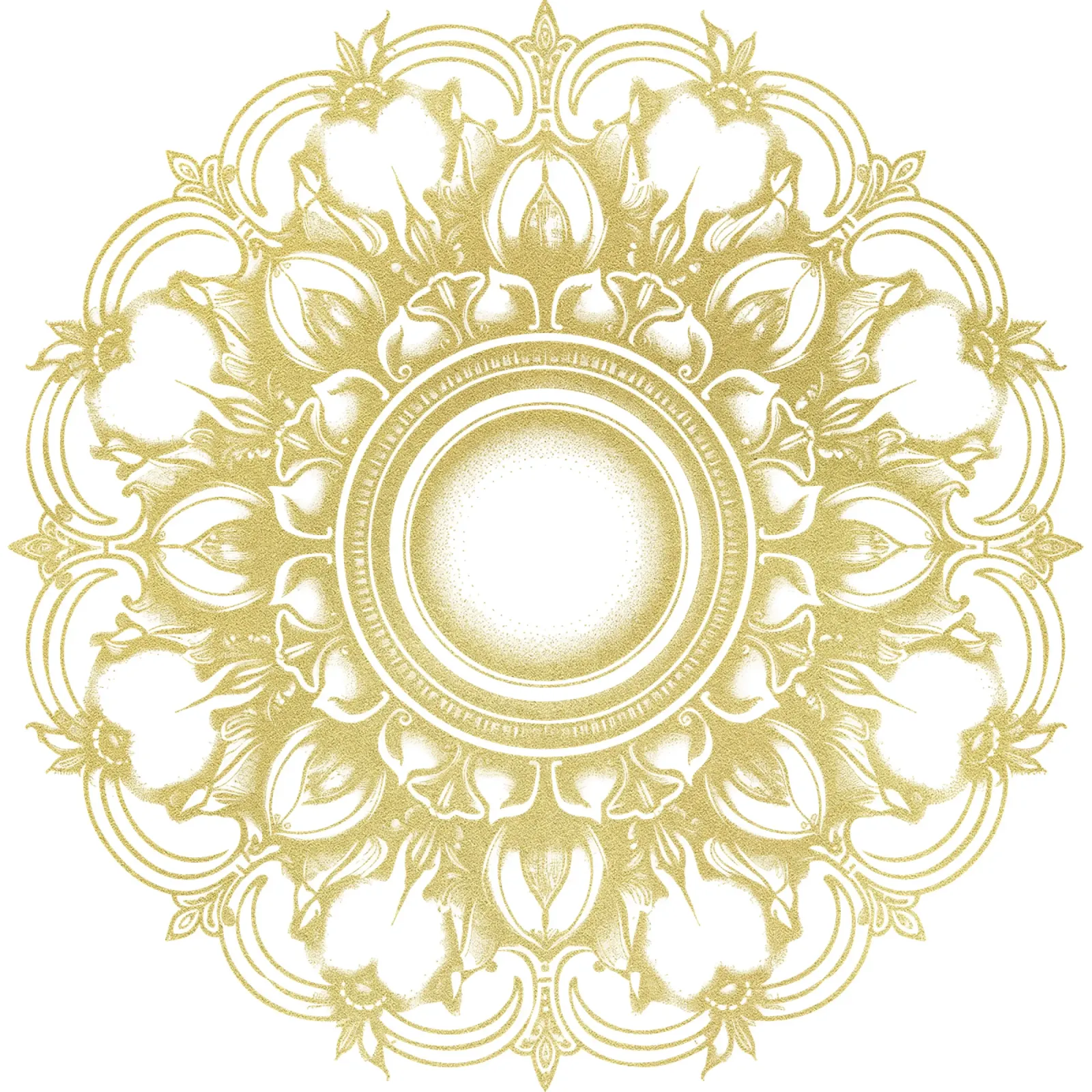 Mandala d'oro pellicola backlit da Spiritual Touch