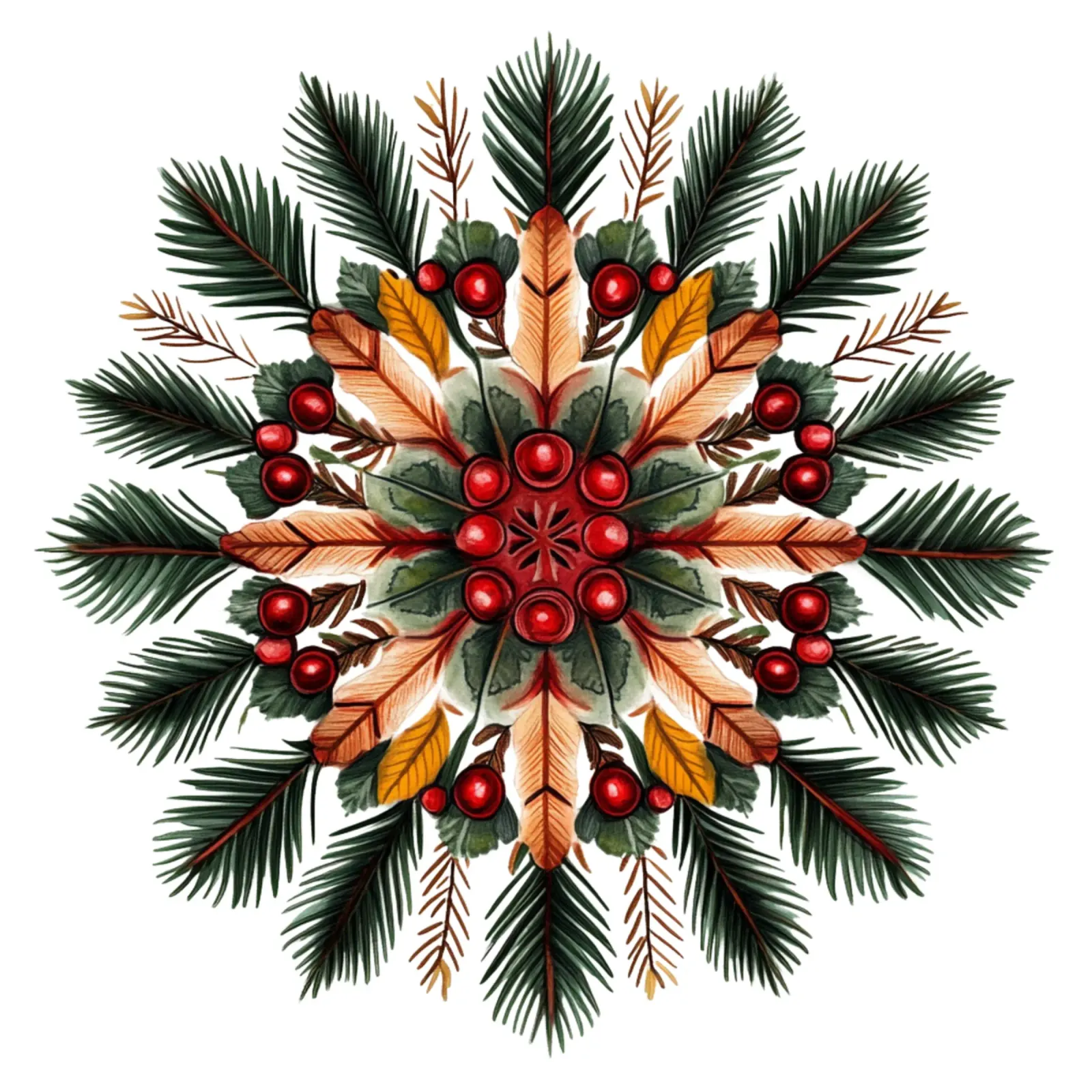 Mandala di Natale pellicola backlit da Spiritual Touch