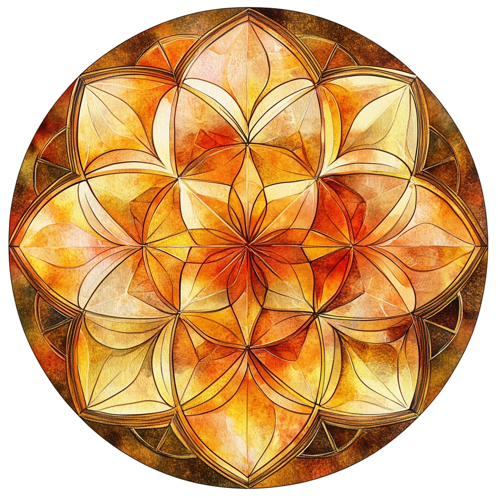 Mandala autunnale pellicola backlit da Spiritual Touch