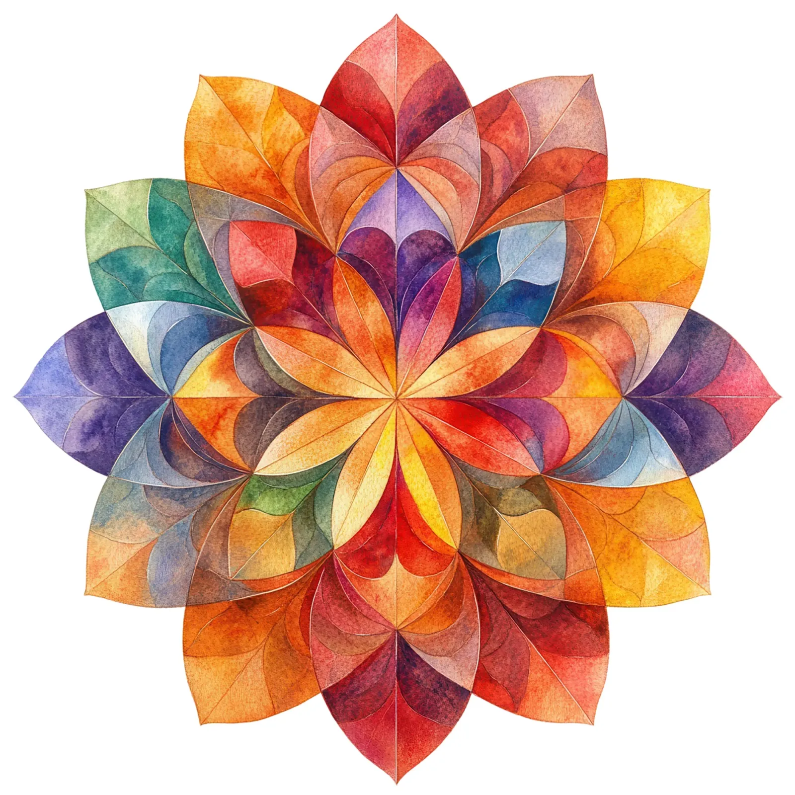 Mandala autunnale pellicola backlit da Spiritual Touch