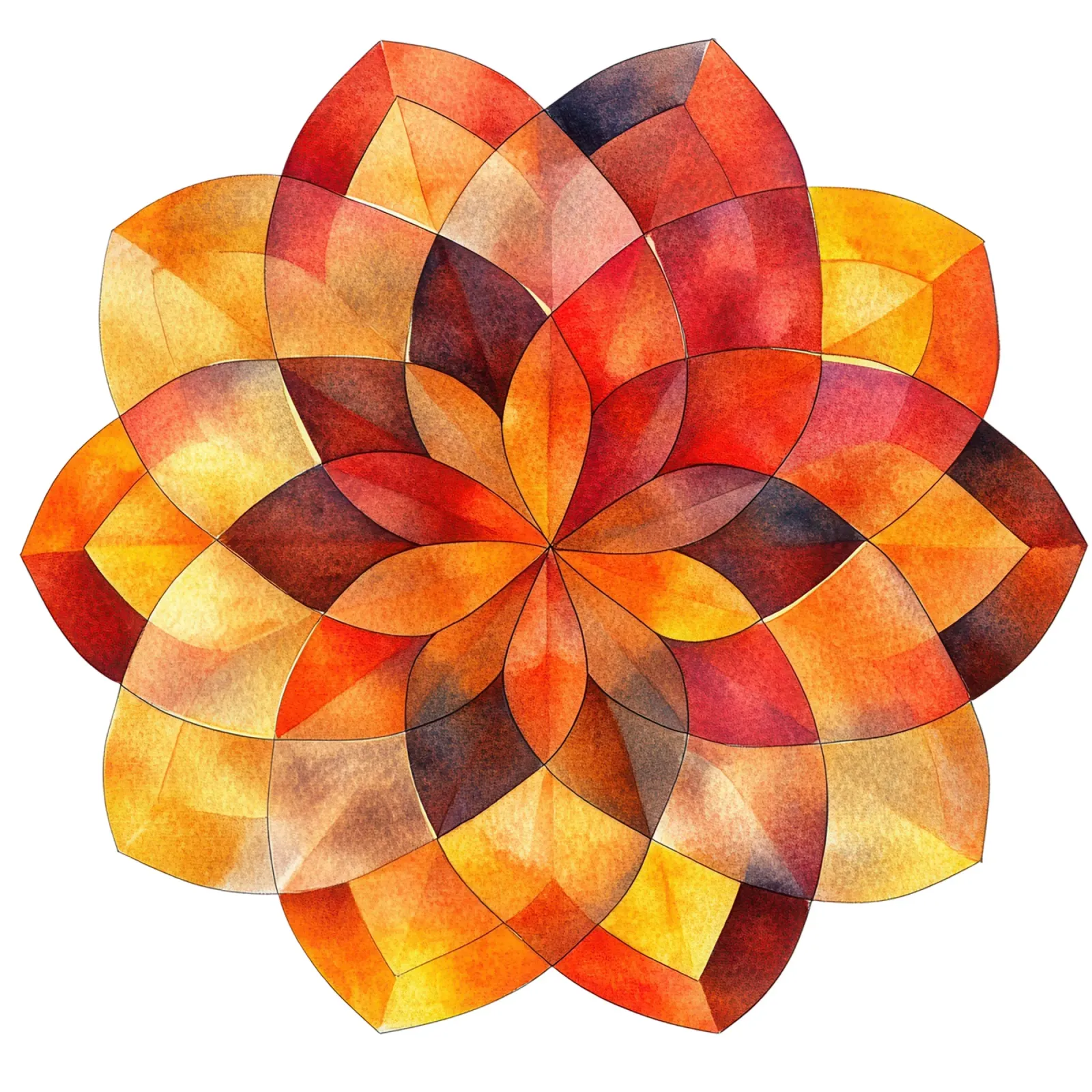 Mandala autunnale pellicola backlit da Spiritual Touch