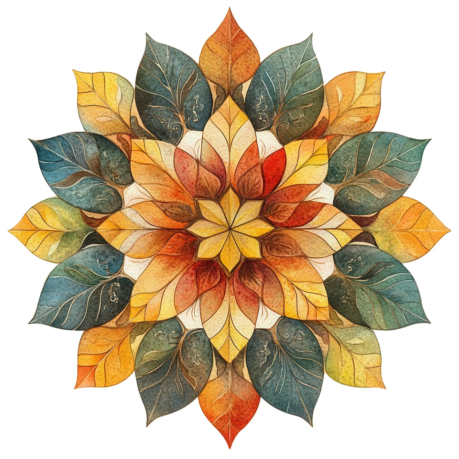 Mandala autunnale pellicola backlit da Spiritual Touch