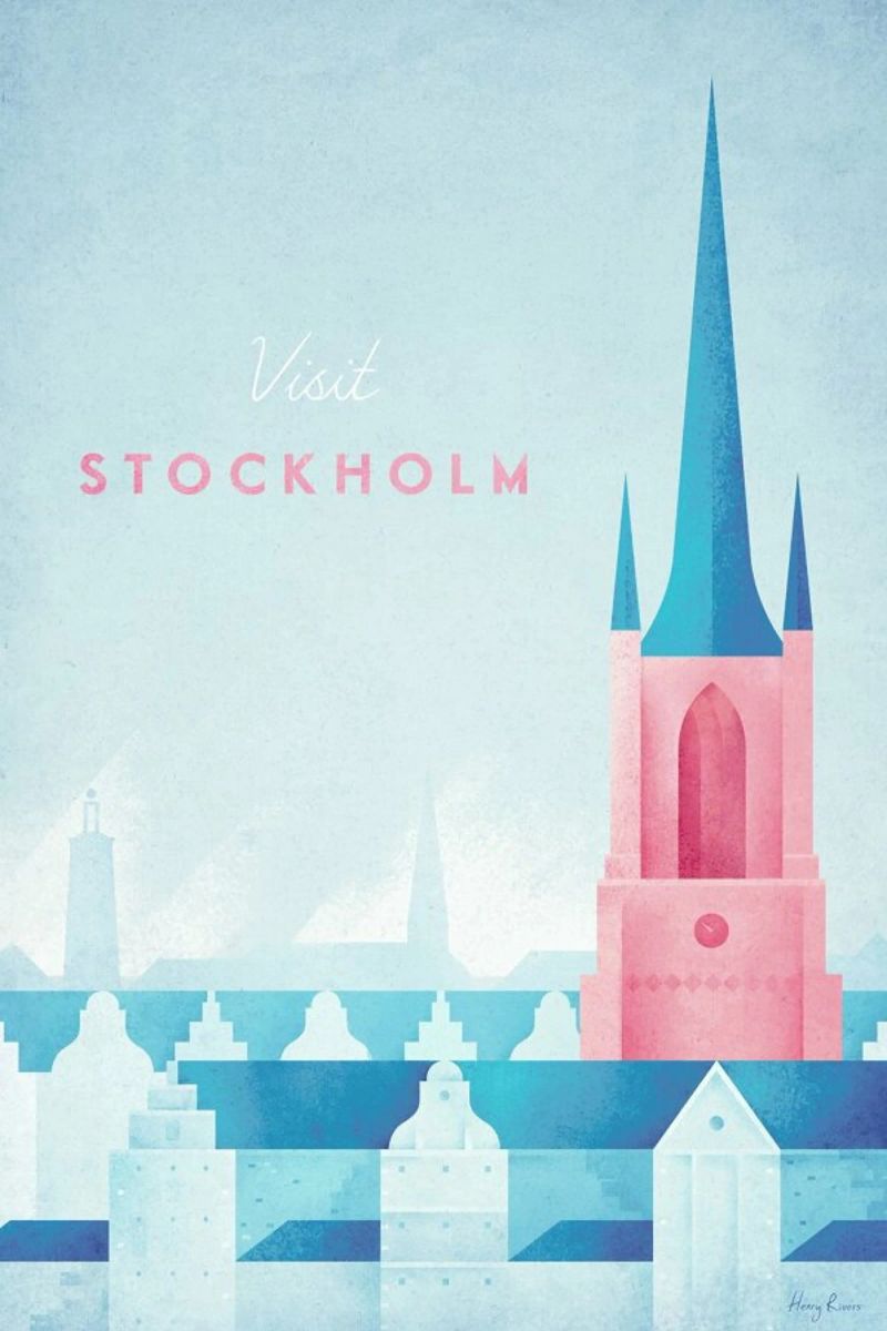 Stockholm Poster von Henry Rivers