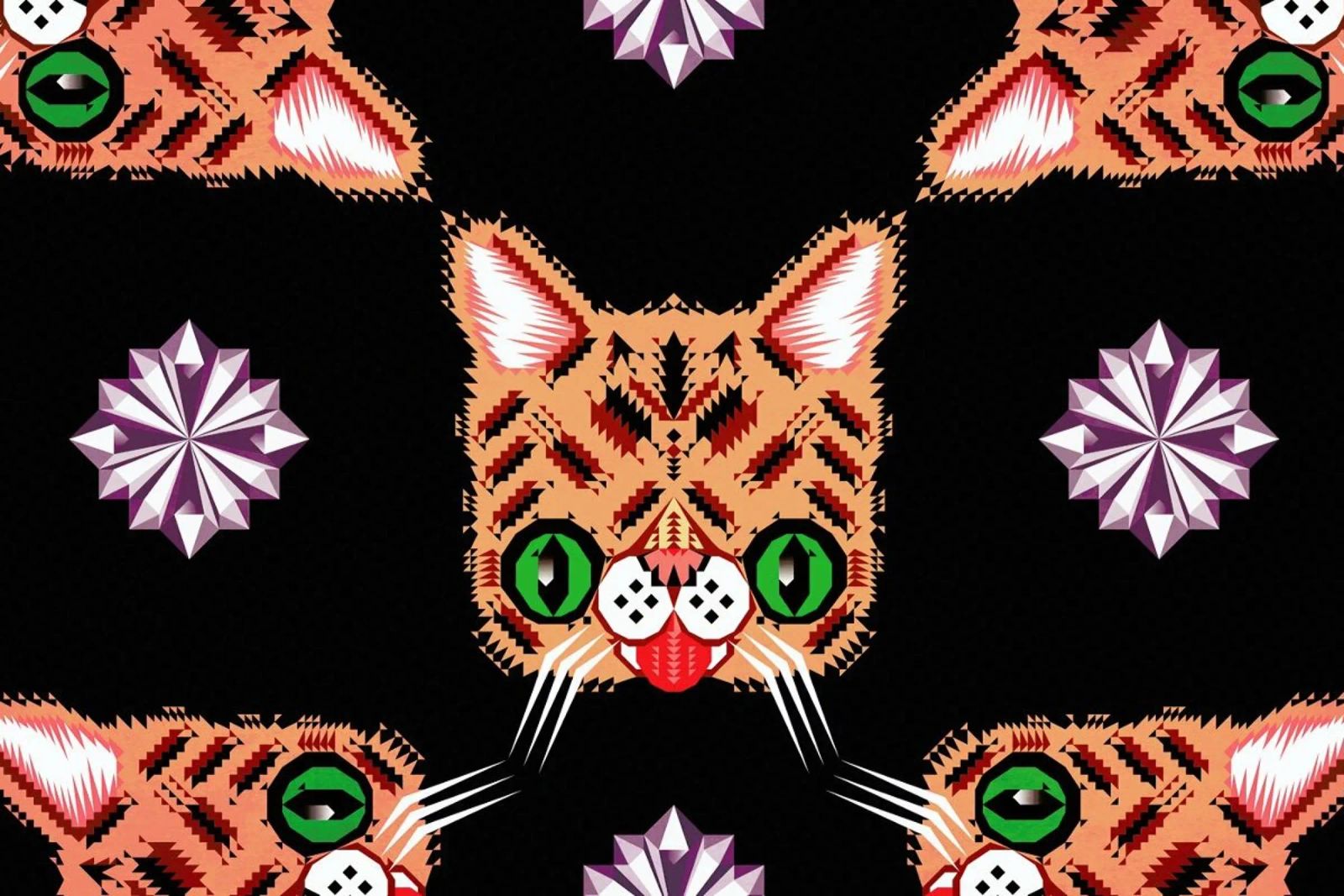 Lil Bub Pattern pellicola backlit da Chobopop