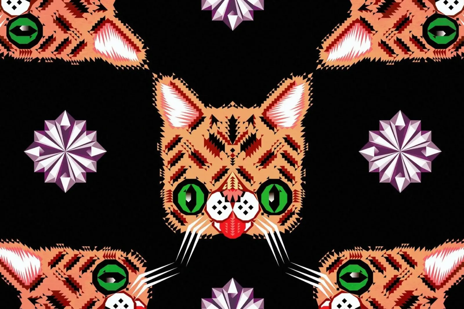 Lil Bub Pattern tela da Chobopop