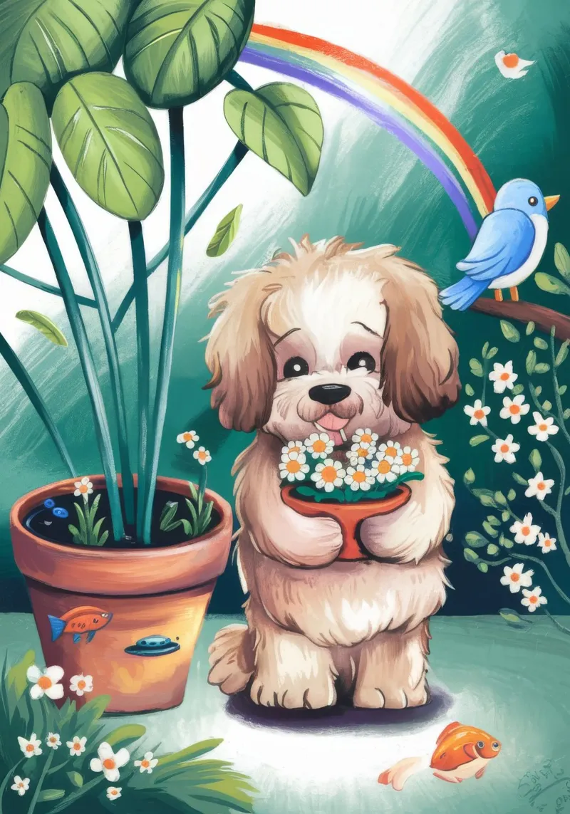 Il giardino della gioia poster con telaio in plastica da Timeless Huse